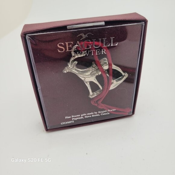 NIB - Vintage Seagull Pewter Canada Christmas Reindeer Ornament - Picture 5 of 5